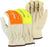 Majestic 1554HVO Goatskin Leather Driver Gloves Hi Vis Orange Fingers (DOZEN) - Global Construction Supply