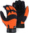 Majestic Hawk 2137HO Hi Vis Orange Armor Skin Mechanic Style Gloves Velcro Wrist (DOZEN): Global Construction Supply