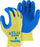 Majestic 3386 Atlas Kevlar Knit Gloves Tuff Blue Latex Palm Dipped Yellow Shell (DOZEN) - Global Construction Supply