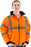 Safety Jacket Majestic 75-1302 CL3 Hi Vis Orange Bomber Jacket: Global Construction Supply