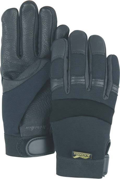 Majestic Blackhawk 2151 Black Deerskin Leather Palm Mechanic Style Gloves (DOZEN): Global Construction Supply