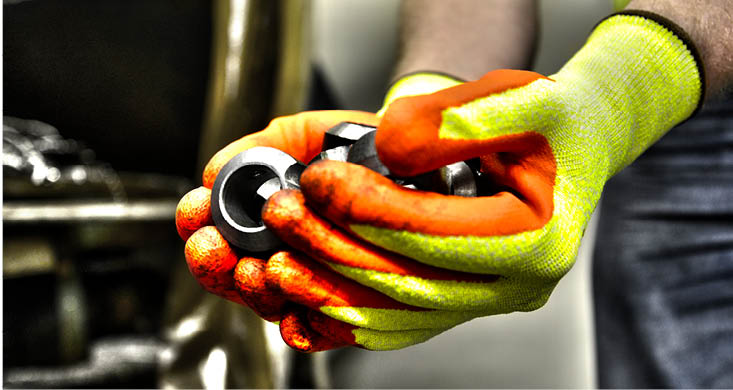 High Vis Mechanics Utility Work Gloves - .com