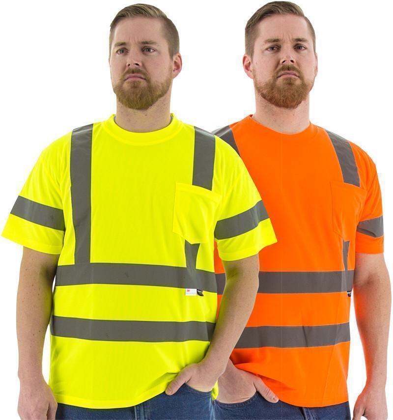 ANSI Class 3 Safety Shirts Hi Vis with Reflective Stripes — Global