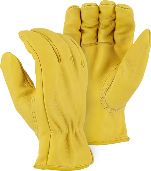 Majestic 1510G Gold Cowhide Leather Driver Gloves (DOZEN) - Global Construction Supply