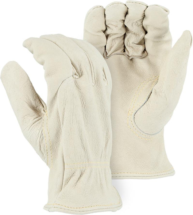Majestic 1510PK Heavyweight Pigskin Leather Driver Gloves Kevlar Sewn (DOZEN) - Global Construction Supply