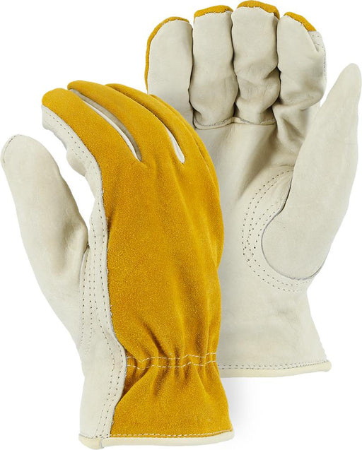 Majestic 1534 Cowhide Palm Leather Winter Driver Gloves Pile Lined (DOZEN) - Global Construction Supply