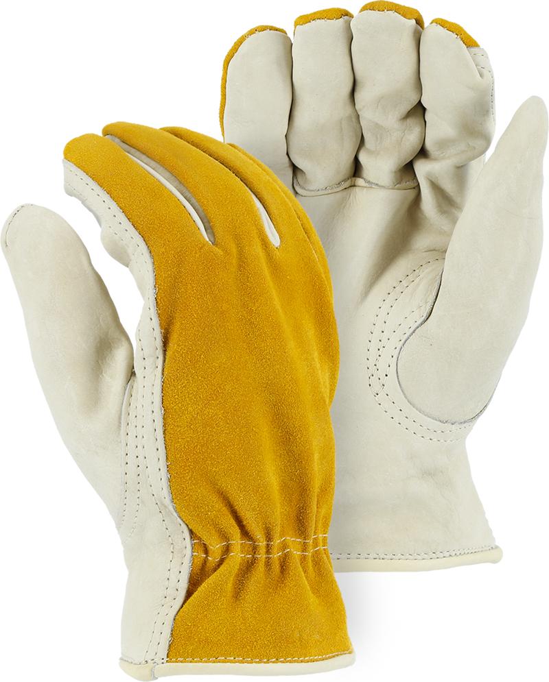 Majestic 1534 Cowhide Palm Leather Winter Driver Gloves Pile Lined (DOZEN) - Global Construction Supply
