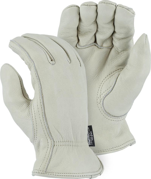 Majestic 1540T Gemsbok Leather Driver Gloves Shirred Back Thinsulate Lined (DOZEN) - Global Construction Supply