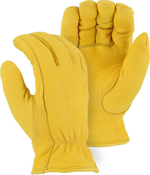 Majestic 1542 Deerskin Leather Winter Driver Gloves Pile Lined (DOZEN) - Global Construction Supply