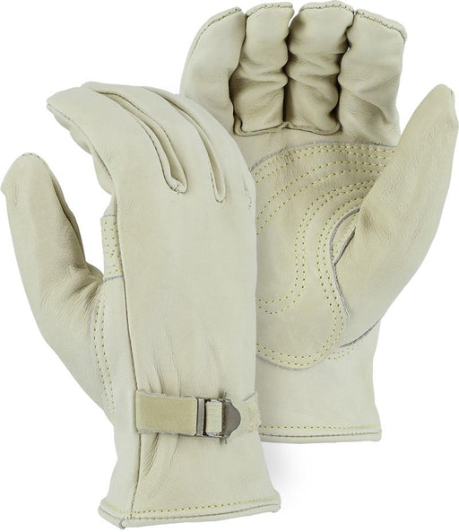 Majestic 1550 Heavy Cowhide Leather Driver Gloves Kevlar Sewn (DOZEN) - Global Construction Supply