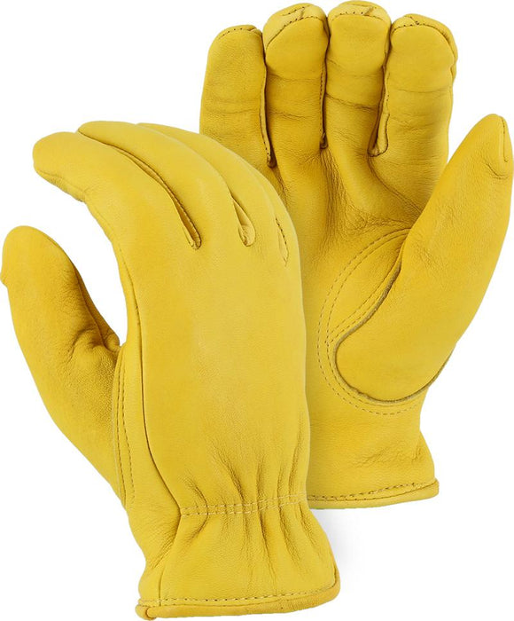 Majestic 1563T Elkskin Leather Driver Gloves Thinsulate Lined (DOZEN) - Global Construction Supply