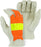 Majestic 1950 Hi Vis Orange Back Cowhide Leather Driver Gloves (DOZEN) - Global Construction Supply