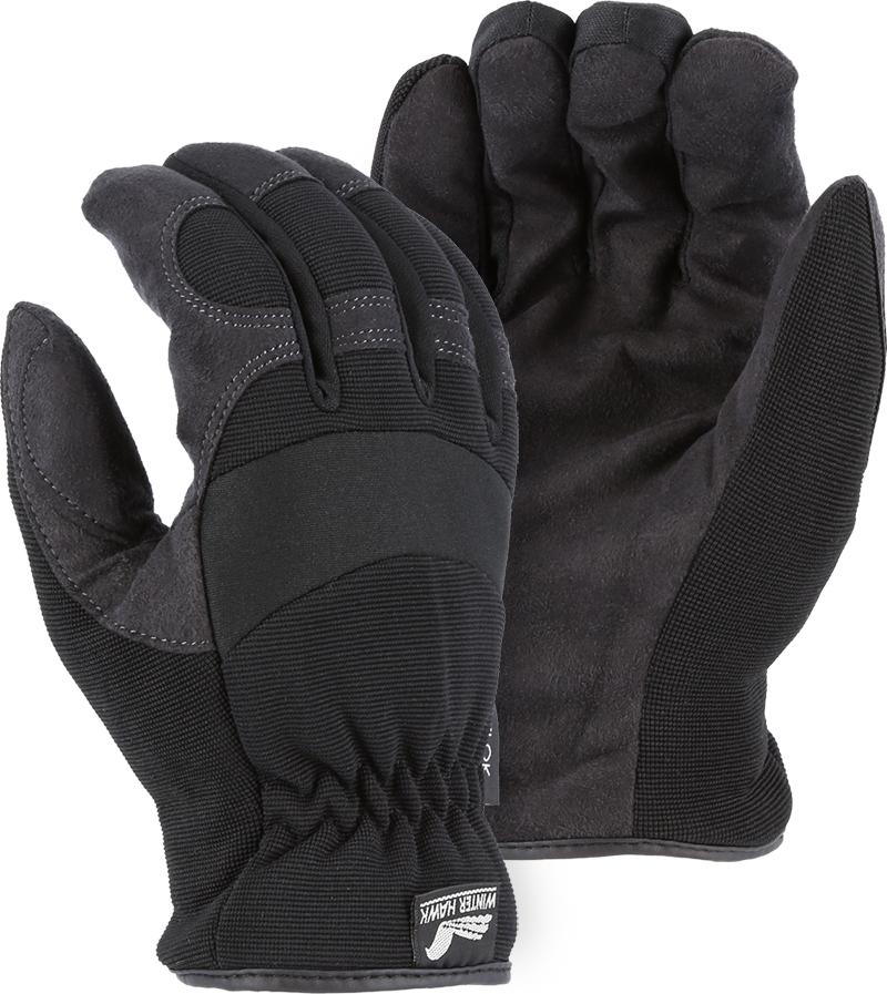 Majestic Winter Hawk 2136BKH Armor Skin Mechanic Style Gloves Heatlok Lined (DOZEN): Global Construction Supply