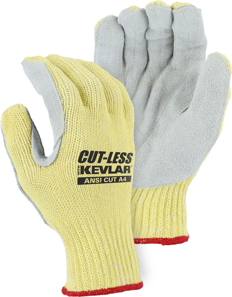 Majestic Glove 3120 Cut-Less Kevlar with Leather Palm