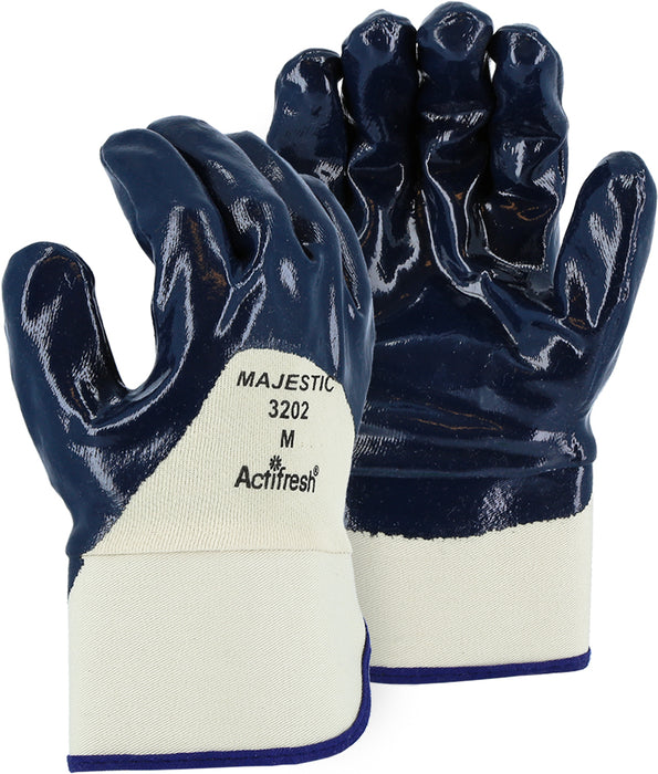 Majestic 3202 Palm Coated Nitrile Dipped Glove on Jersey Knit Liner (DOZEN)