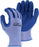 Majestic 3385A M-Safe Blue Wrinkled Latex Coating on Gray Knit Shell (DOZEN)