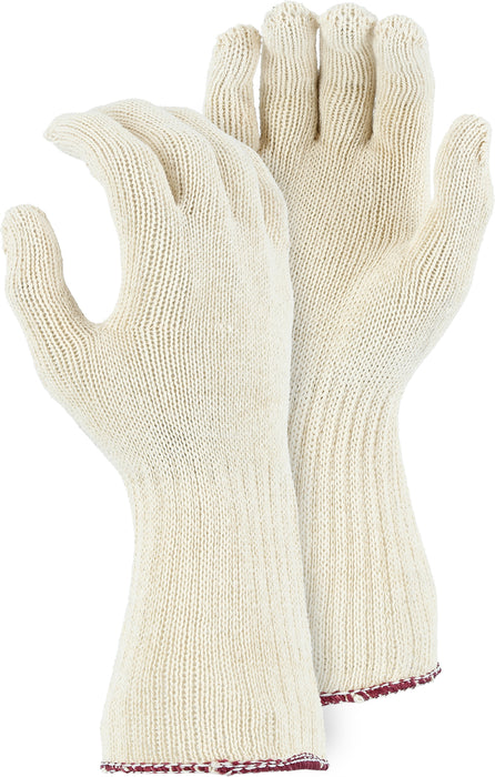 Majestic 3403EL Medium Weight 100% Cotton Knit Glove w  Long Cuff (DOZEN)