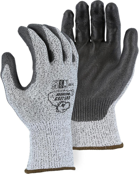 Majestic 35-1305 HPPE Cut-Less WatchDog Cut Resistant Gloves PU Palm Dip Cut 3 (DOZEN): Global Construction Supply