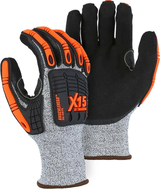 Majestic 35-5575 HPPE Knucklehead XL5 TPR Impact Protection Cut Resistant Gloves Dyneema Knit (DOZEN): Global Construction Supply