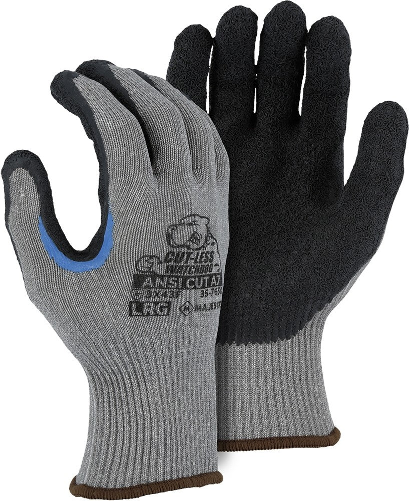 Majestic 35-7650 Cut-Less Watchdog® Knit Glove With Crinkle Latex Pal (DOZEN)