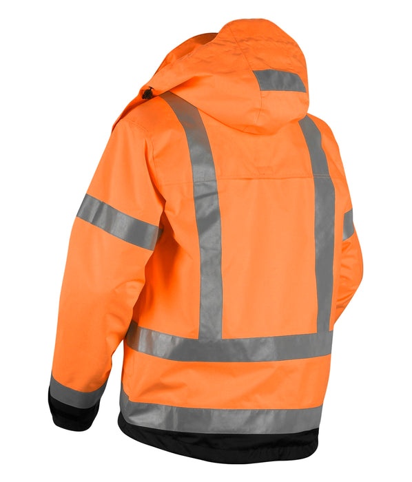 Hi-Vis Orange Safety Jacket Blaklader Hi-Vis Shell Jacket 4937