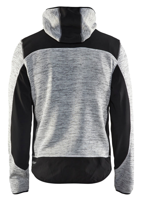Grey Melange/Black Blaklader Knitted Jacket 4940