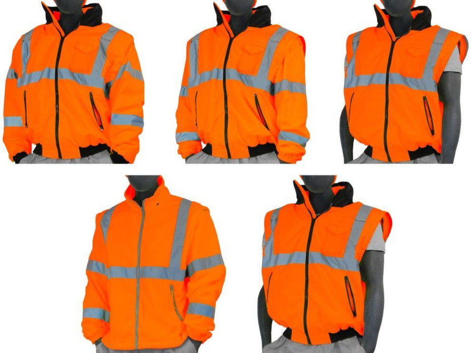 Majestic High Visibility Reflective PPE Work Jacket - Class 3 Lv 2 XXL  #75-1301