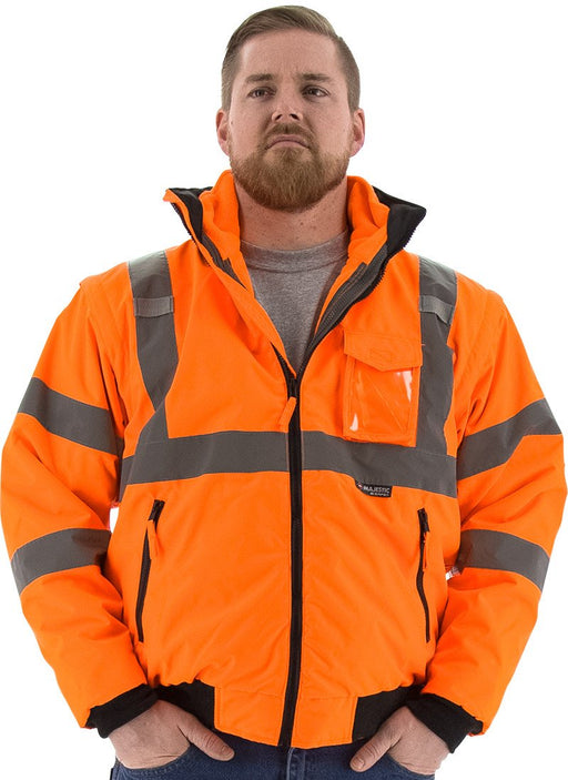 Safety Jacket Majestic 75-1382 CL3 Hi Vis Orange Transformer Jacket: Global Construction Supply
