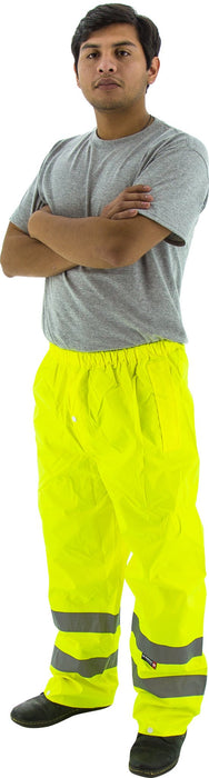 Majestic 75-2351 Hi Vis Yellow Trousers ANSI Class E Unlined: Global Construction Supply
