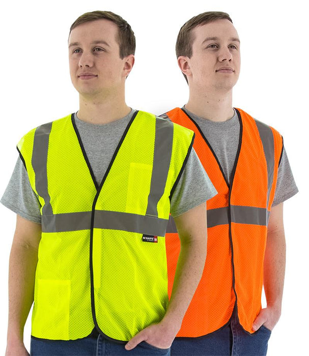 Safety Vest Majestic 75-3205 CL2 5-pt Breakaway Vest: Global Construction Supply