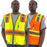 Safety Vest Majestic 75-3226 CL2 DOT Striped Safety Vest: Global Construction Supply