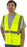 Safety Vest Majestic 75-3231 CL2 Hi Vis Yellow Mesh Vest: Global Construction Supply