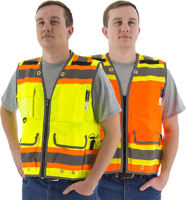 Safety Vest Majestic 75-3235 CL2 Hi Vis Premium Vest: Global Construction Supply