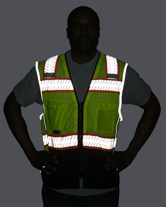 Safety Vest Majestic 75-3239 CL2 Hi Vis Vest with Black: Global Construction Supply