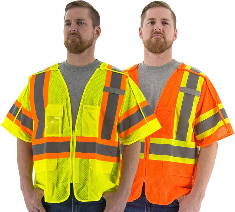 Safety Vest majestic 75-3306 CL3 Breakaway Safety Vest: Global Construction Supply