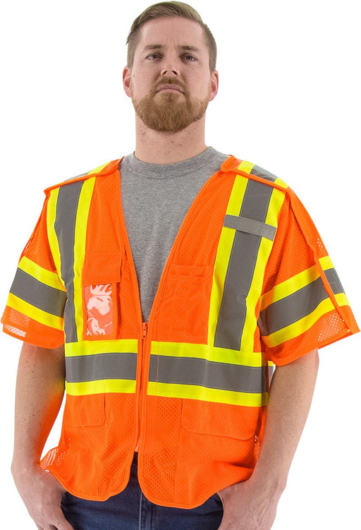 Safety Vest majestic 75-3306 CL3 Breakaway Safety Vest: Global Construction Supply