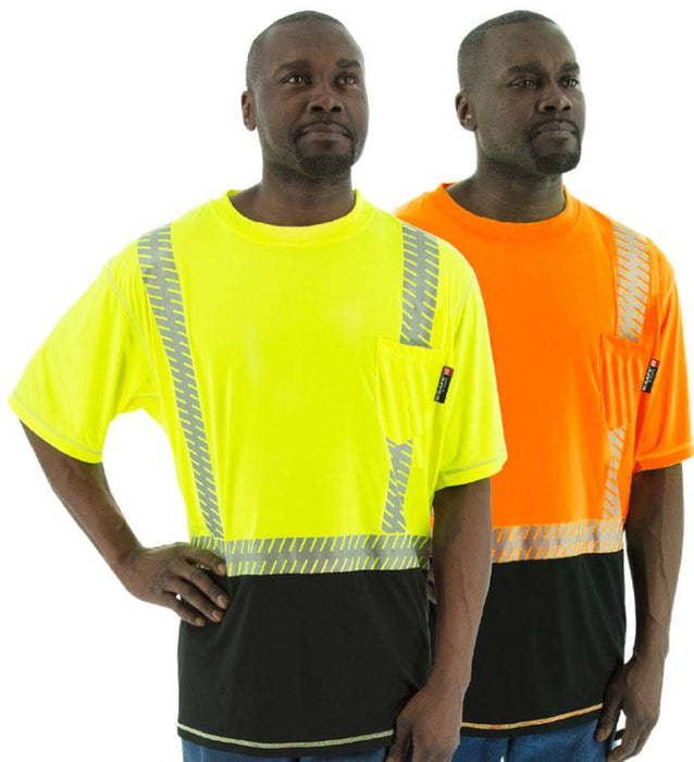 Safety Shirt Majestic 75-5217 Hi Vis Snag Resistant CL2 Safety T-Shirt: Global Construction Supply