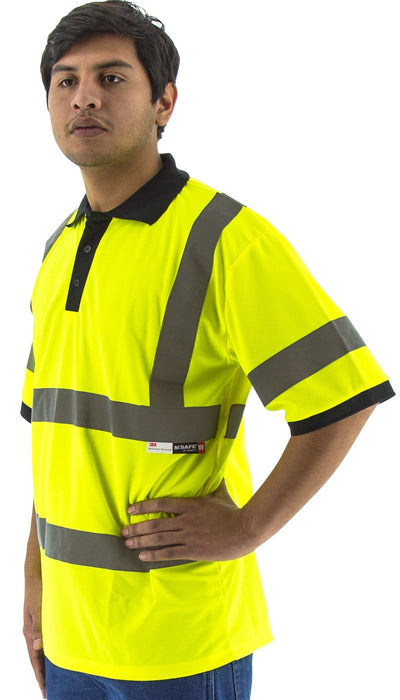 Safety Shirt Majestic 75-5311 Hi Vis CL3 Safety Polo: Global Construction Supply