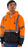 Majestic 75-5326 Hi Vis Orange Zipper Sweatshirt ANSI Class 3 Black Bottom: Global Construction Supply