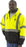 Majestic 75-5331 Hi Vis Yellow Zipper Heavy Weight Sweatshirt ANSI Class 3 Black Bottom: Global Construction Supply