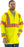 Safety Jacket Majestic 75-7301 CL3 Hi Vis Yellow Rain Jacket: Global Construction Supply
