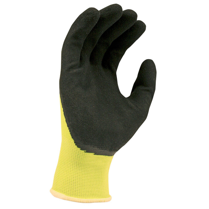 Radians RWG10 RADWEAR® SILVER SERIES™ Hi-Viz Knit Dip Gloves (DOZEN): Global Construction Supply