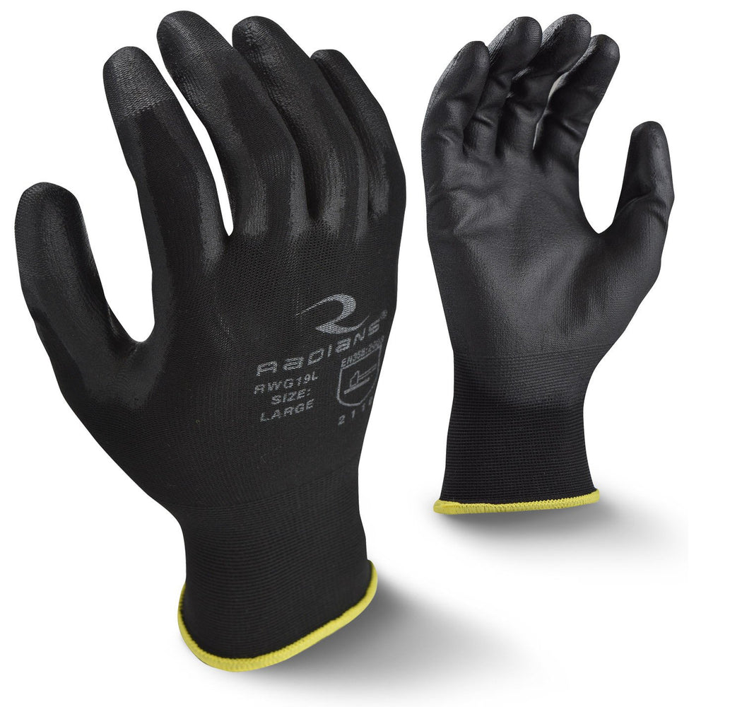 Radians RWG19 Touchscreen PU Palm Coated Gloves (DOZEN): Global Construction Supply