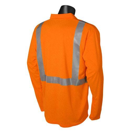 Radians ST22-2 Type R Class 2 Hi-Viz Long Sleeve Safety Polo with MAX-DRI™: Global Construction Supply