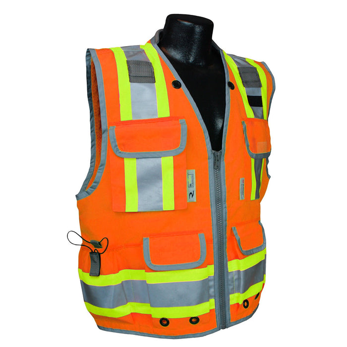 Radians SV55 CLASS 2 Heavy Woven Two Tone Engineer Safety Vest: Global Construction Supply