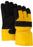 Majestic 1602 Split Cowhide Leather Work Gloves Pile Lined Black/Yellow (DOZEN) - Global Construction Supply