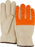 Majestic 2510HVO Cowhide Leather Driver Gloves Hi Vis Orange Fingers (DOZEN) - Global Construction Supply