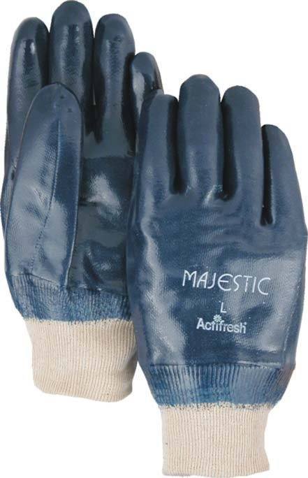 Majestic 3201 Heavy Weight Fully Coated Nitrile Dipped Jersey Knit Gloves (DOZEN) - Global Construction Supply