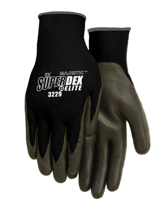 Majestic 3229HVY SuperDex Heavyweight Hi Vis Foam Nitrile Gloves Large