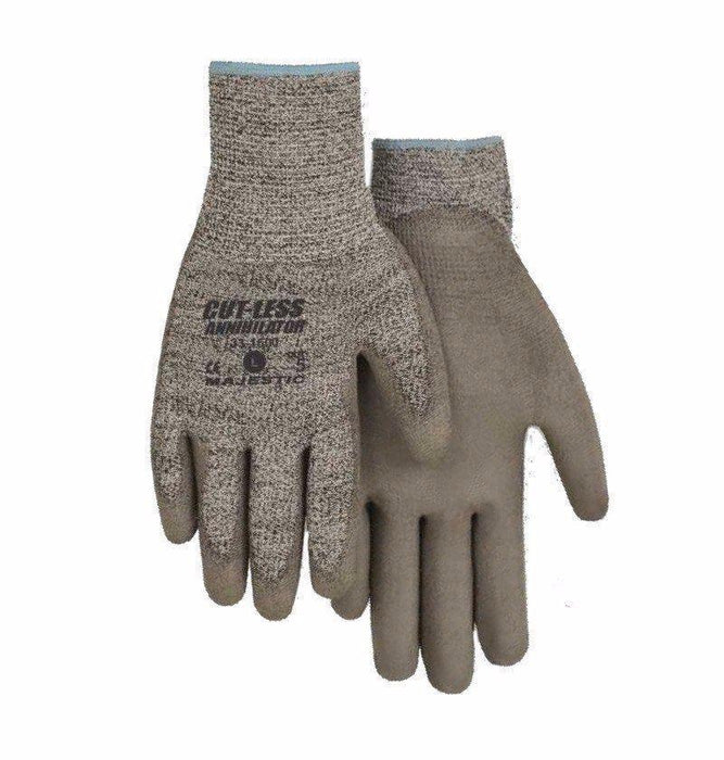 Majestic 33-1500 Cut Resistant Gloves Polyurethane Palm Cut 5 (DOZEN) - Global Construction Supply